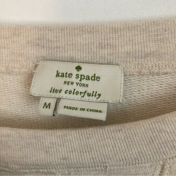 Kate Spade Cream Sweater with Black Bow - Picture 3 of 5